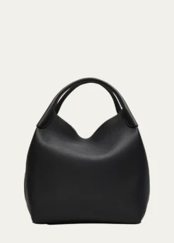 Loro PianaLarge Bale Fine-Grain Leather Bag