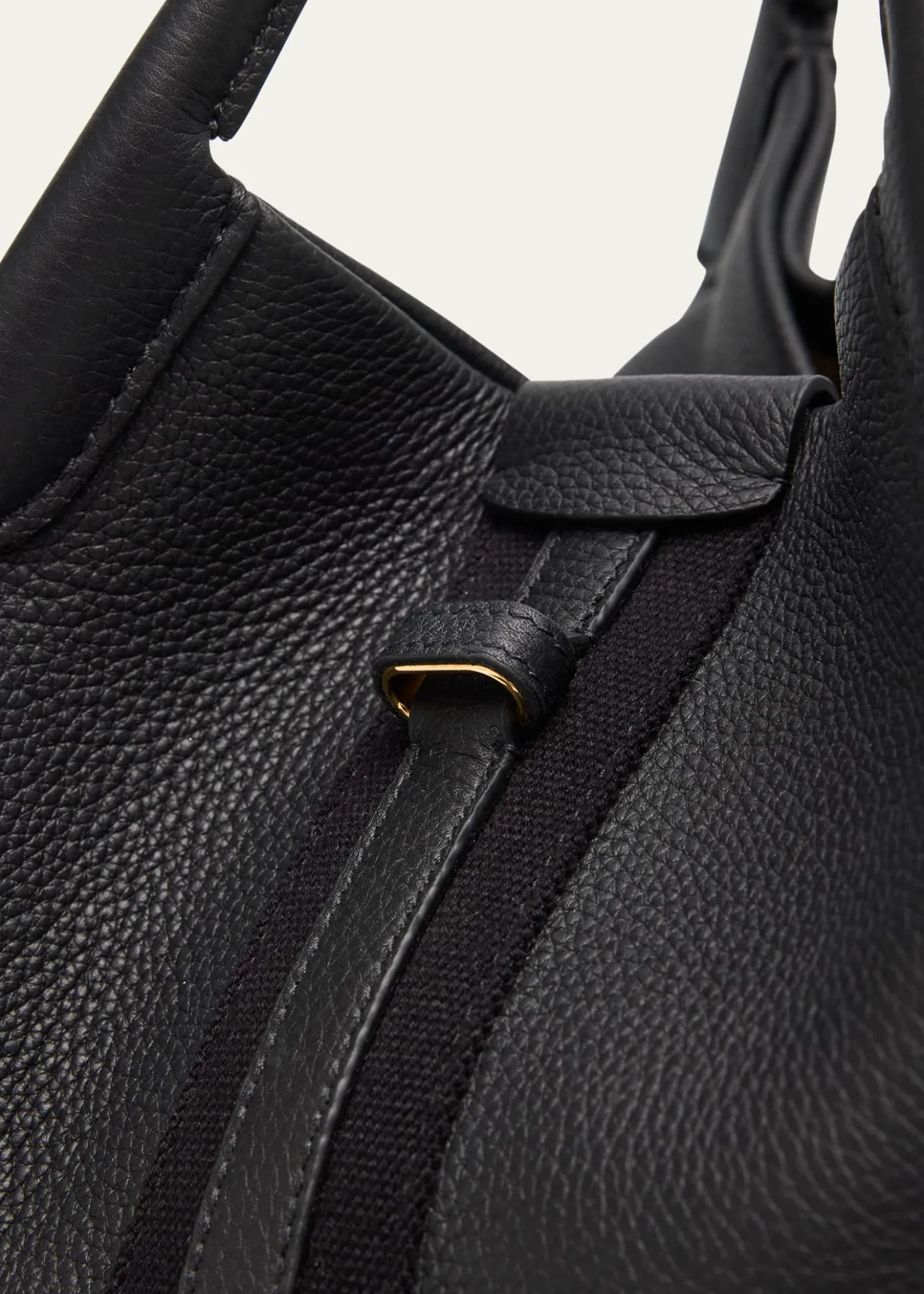 Loro PianaLarge Bale Fine-Grain Leather Bag