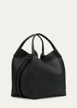 Loro PianaLarge Bale Fine-Grain Leather Bag