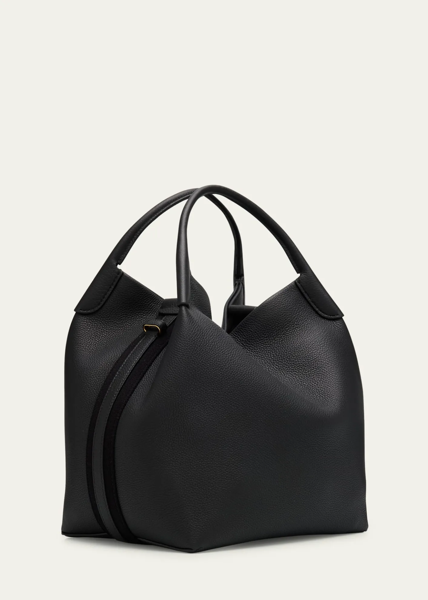 Loro PianaLarge Bale Fine-Grain Leather Bag