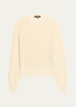 Loro PianaLenno Open Knit Cashmere GG 8 Sweater