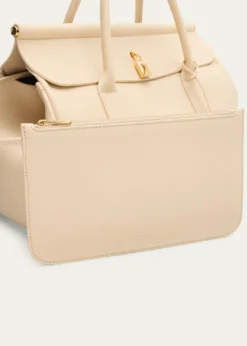 Loro PianaLoom 32 Grained Leather Top-Handle Bag