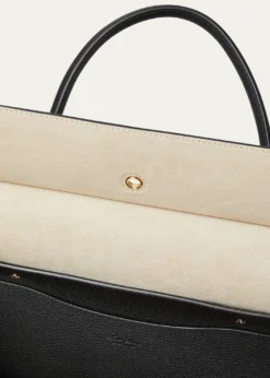 Loro PianaLoom 32 Grained Leather Top-Handle Bag