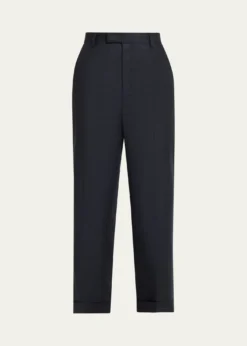 Loro PianaLouis Linen-Wool Cropped Trousers
