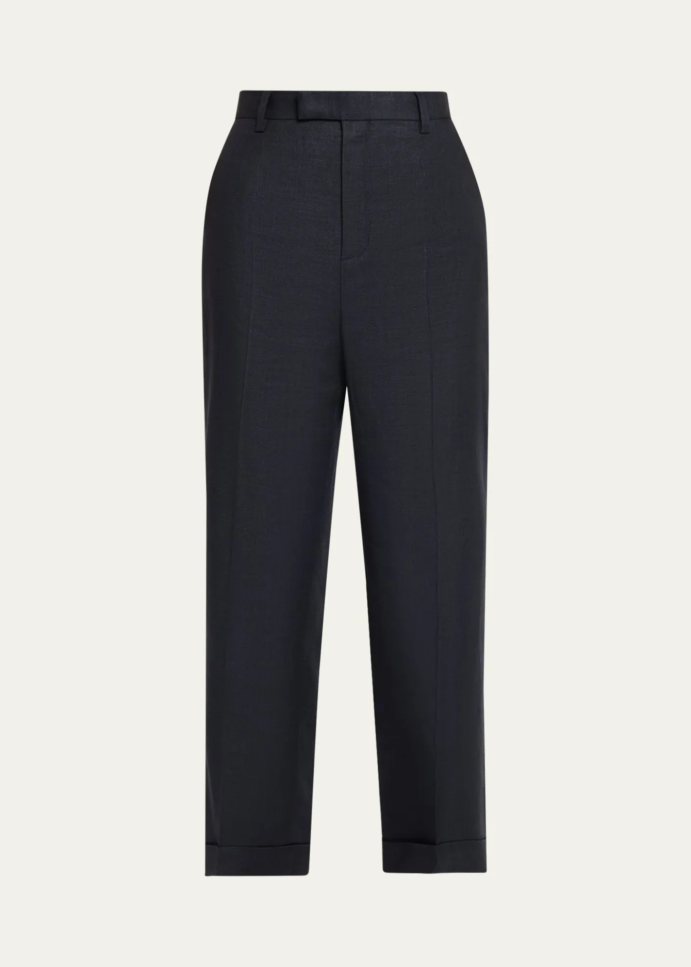Loro PianaLouis Linen-Wool Cropped Trousers