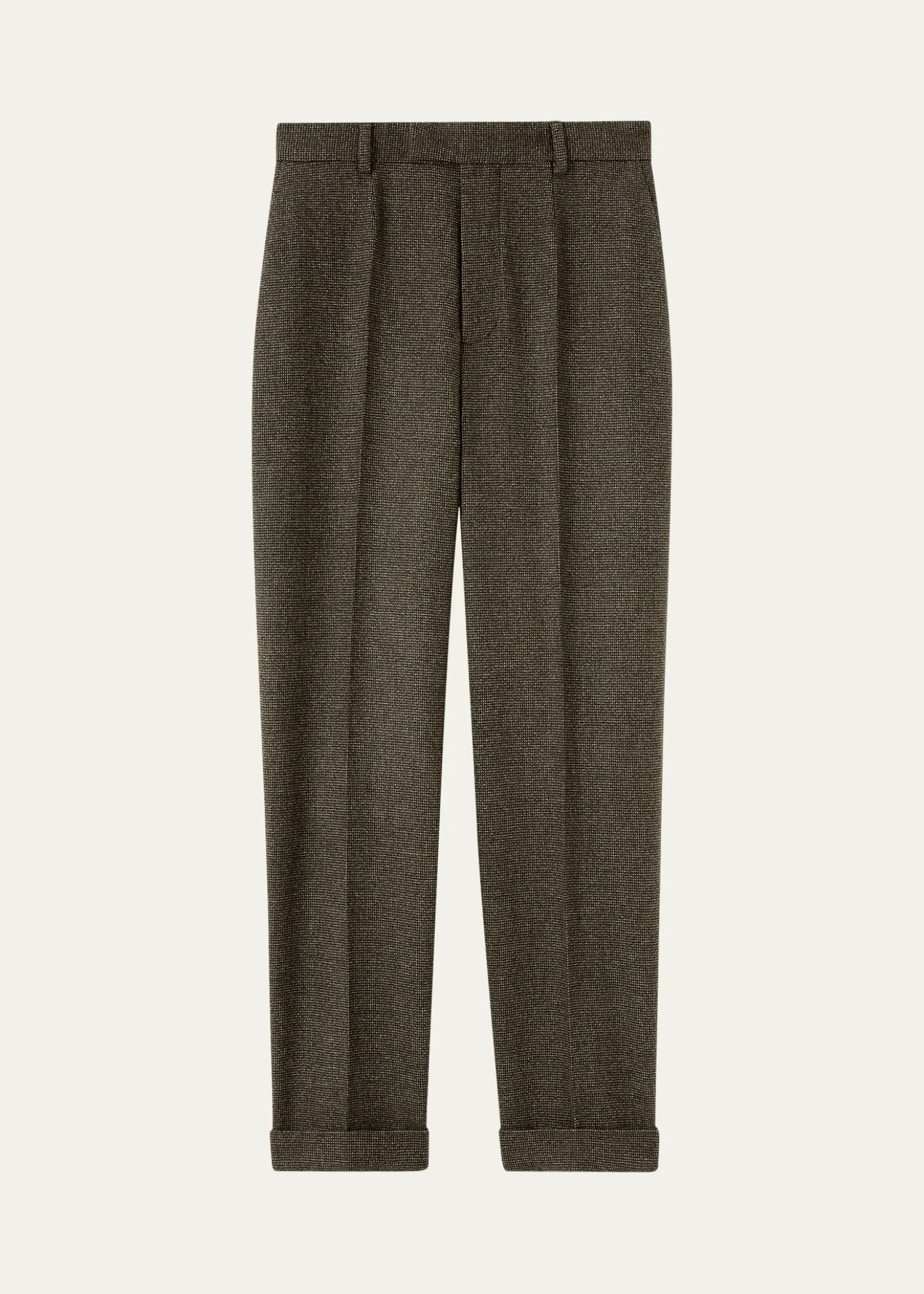Loro PianaLouis Wool Straight-Leg Ankle Trousers