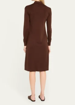 Loro PianaLyskamm Long-Sleeve Silk Polo Dress