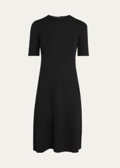 Loro PianaLyskamm Short-Sleeve Silk Dress