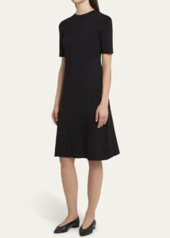 Loro PianaLyskamm Short-Sleeve Silk Dress