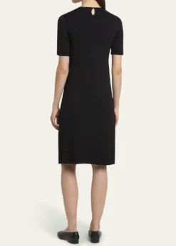 Loro PianaLyskamm Short-Sleeve Silk Dress