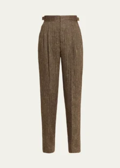 Loro PianaMalik Pleated Straight-Leg Trousers