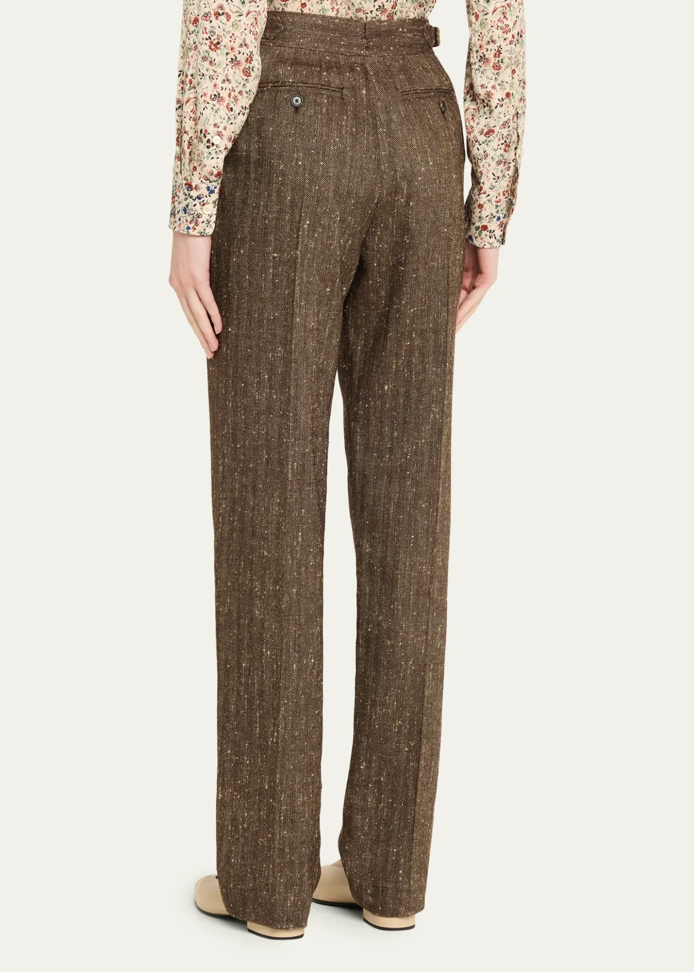 Loro PianaMalik Pleated Straight-Leg Trousers
