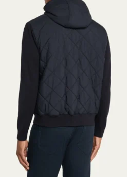 Loro PianaMen's Ampay Quilted Microfiber Bomber Jacket
