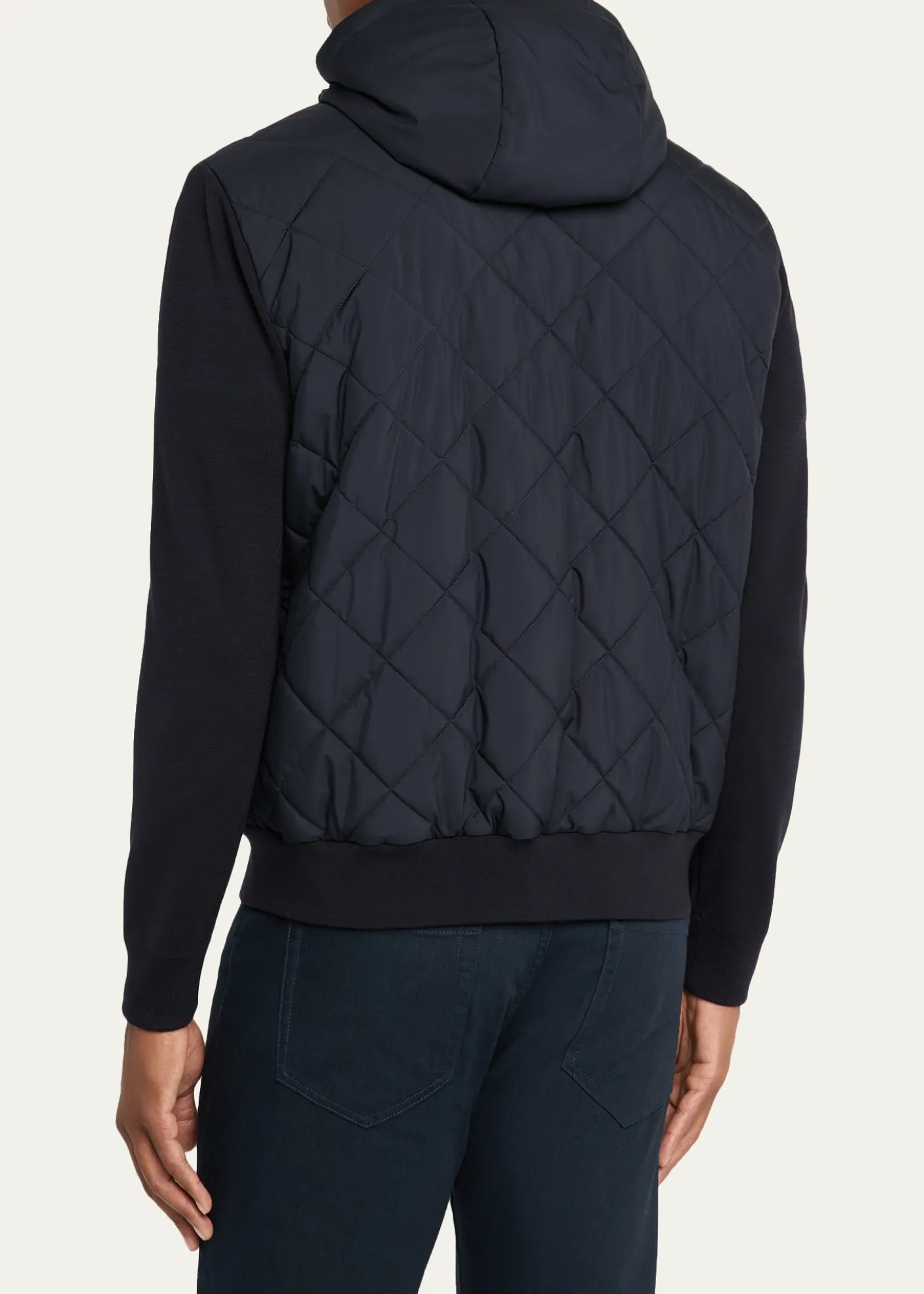 Loro PianaMen's Ampay Quilted Microfiber Bomber Jacket
