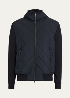 Loro PianaMen's Ampay Quilted Microfiber Bomber Jacket