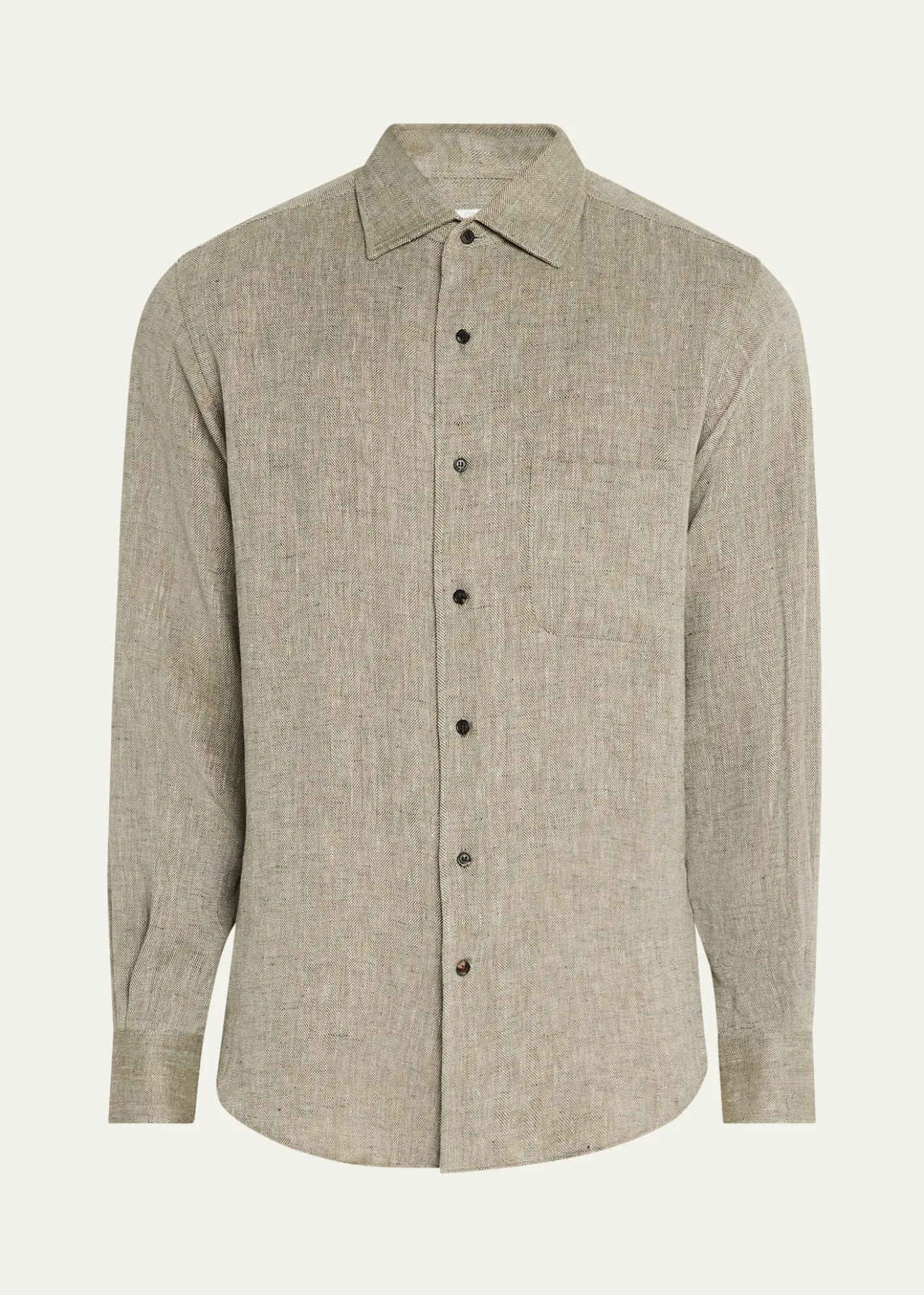 Loro PianaMen's Andre Summer Linen Casual Button-Down Shirt