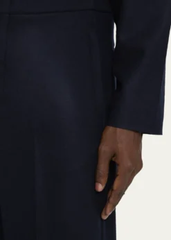 Loro PianaMen's Breia Wool and Cashmere Zip-Pocket Trousers