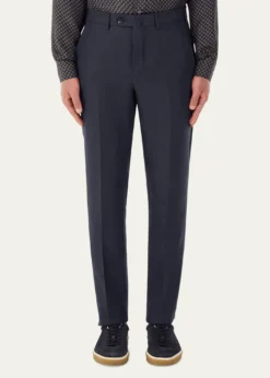 Loro PianaMen's Carlo Antigua Flax Trousers