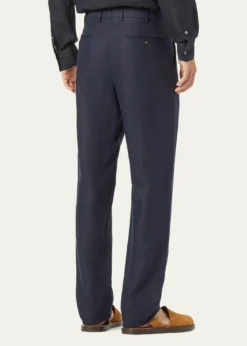 Loro PianaMen's Carlo Antigua Flax Trousers
