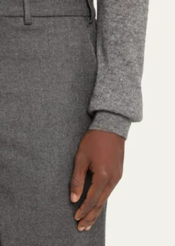 Loro PianaMen's Carlo Cashmere Flannel Trousers