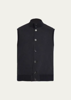 Loro PianaMen's Cashmere Button-Up Vest