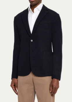 Loro PianaMen's Cashmere Single-Breasted Sweater Jacket