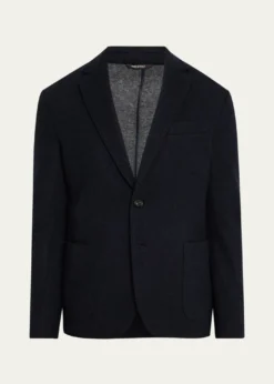Loro PianaMen's Cashmere Single-Breasted Sweater Jacket