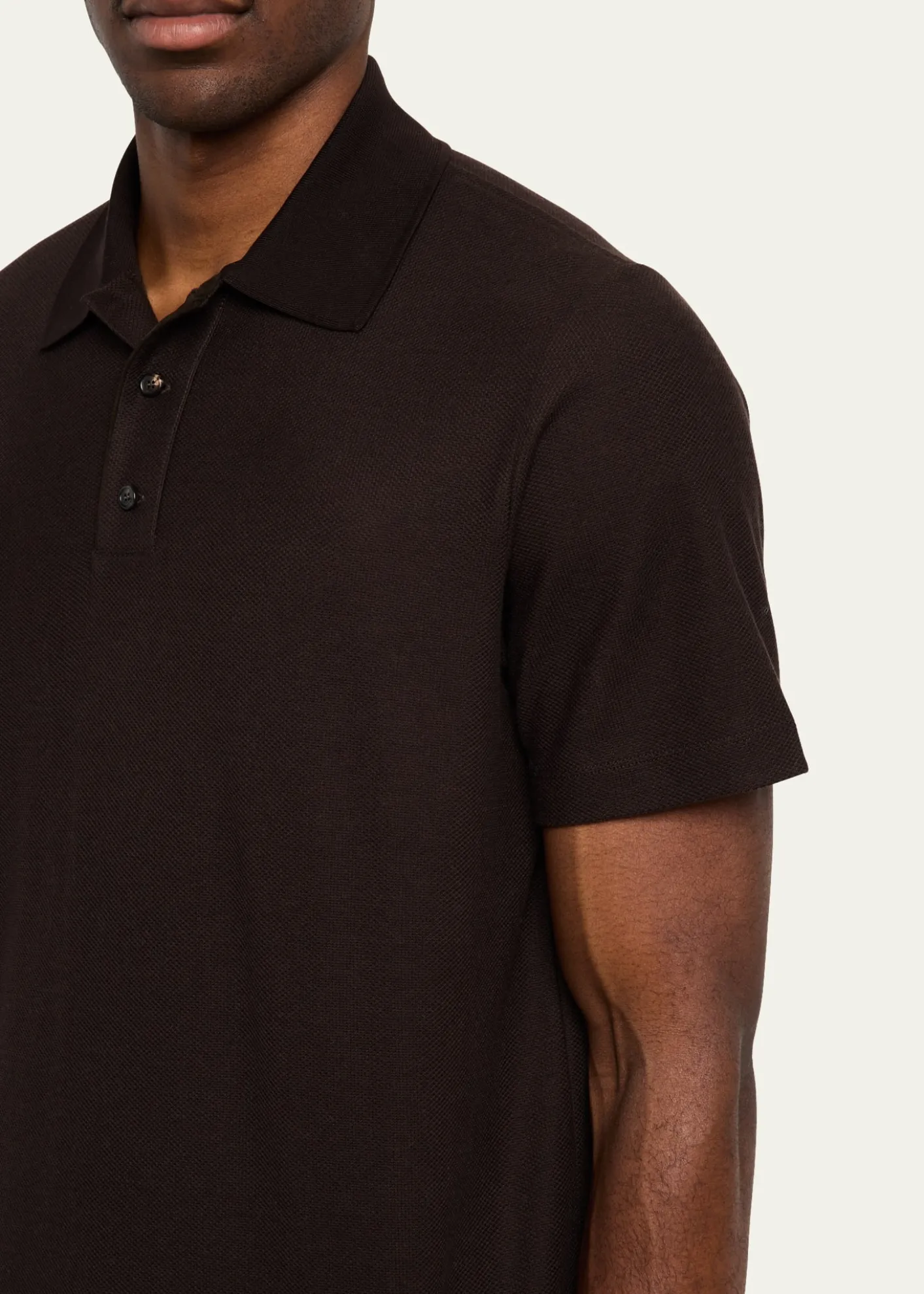 Loro PianaMen's Cerro Cotton and Cashmere Polo Shirt