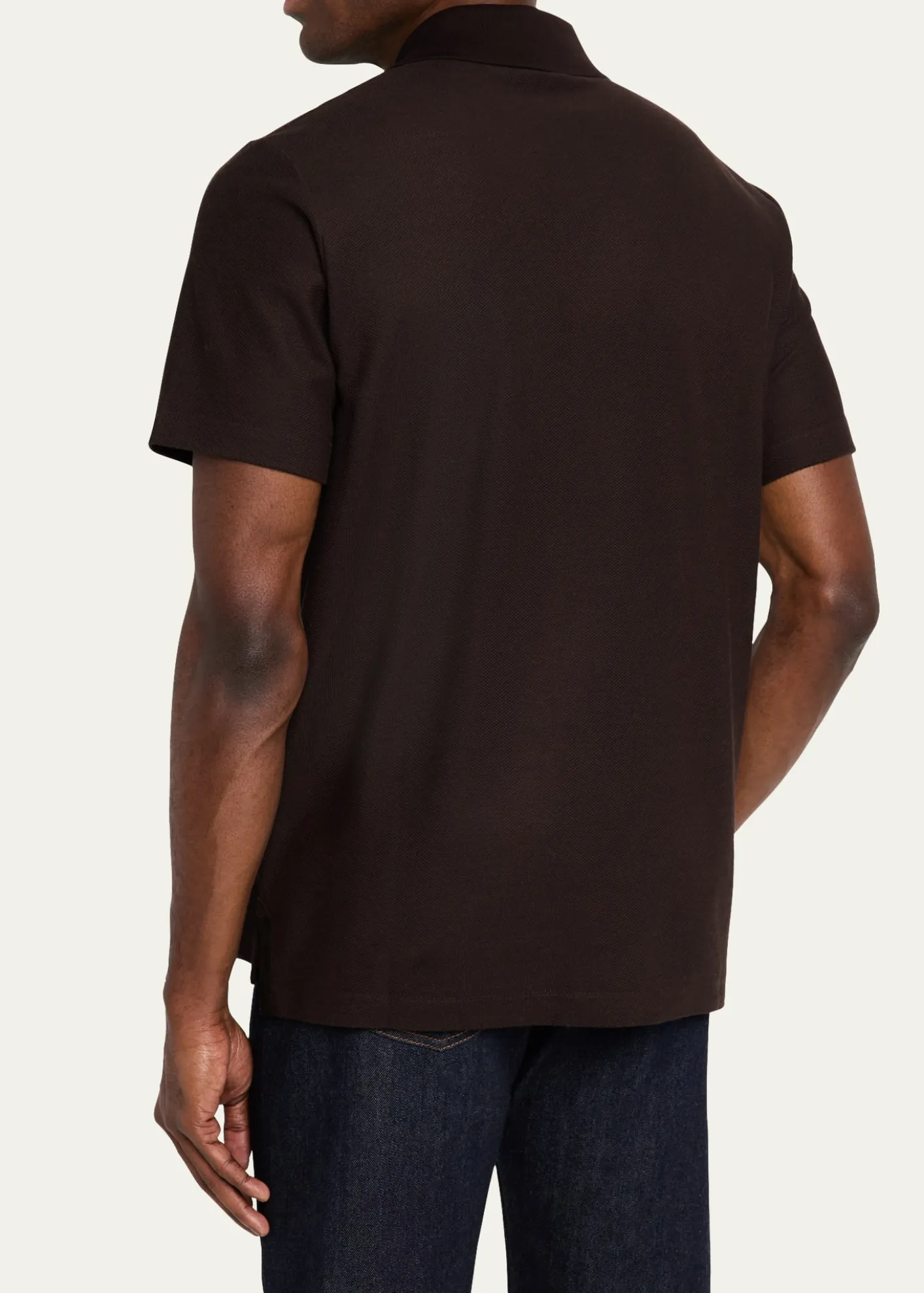 Loro PianaMen's Cerro Cotton and Cashmere Polo Shirt