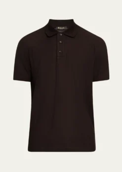Loro PianaMen's Cerro Cotton and Cashmere Polo Shirt