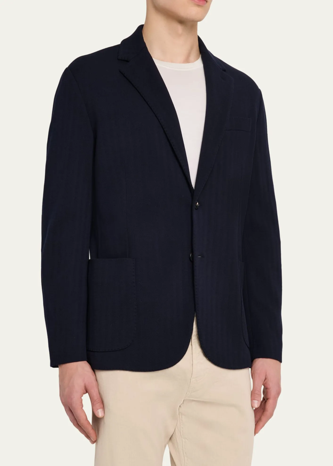 Loro PianaMen's Chevron Wool Sport Coat