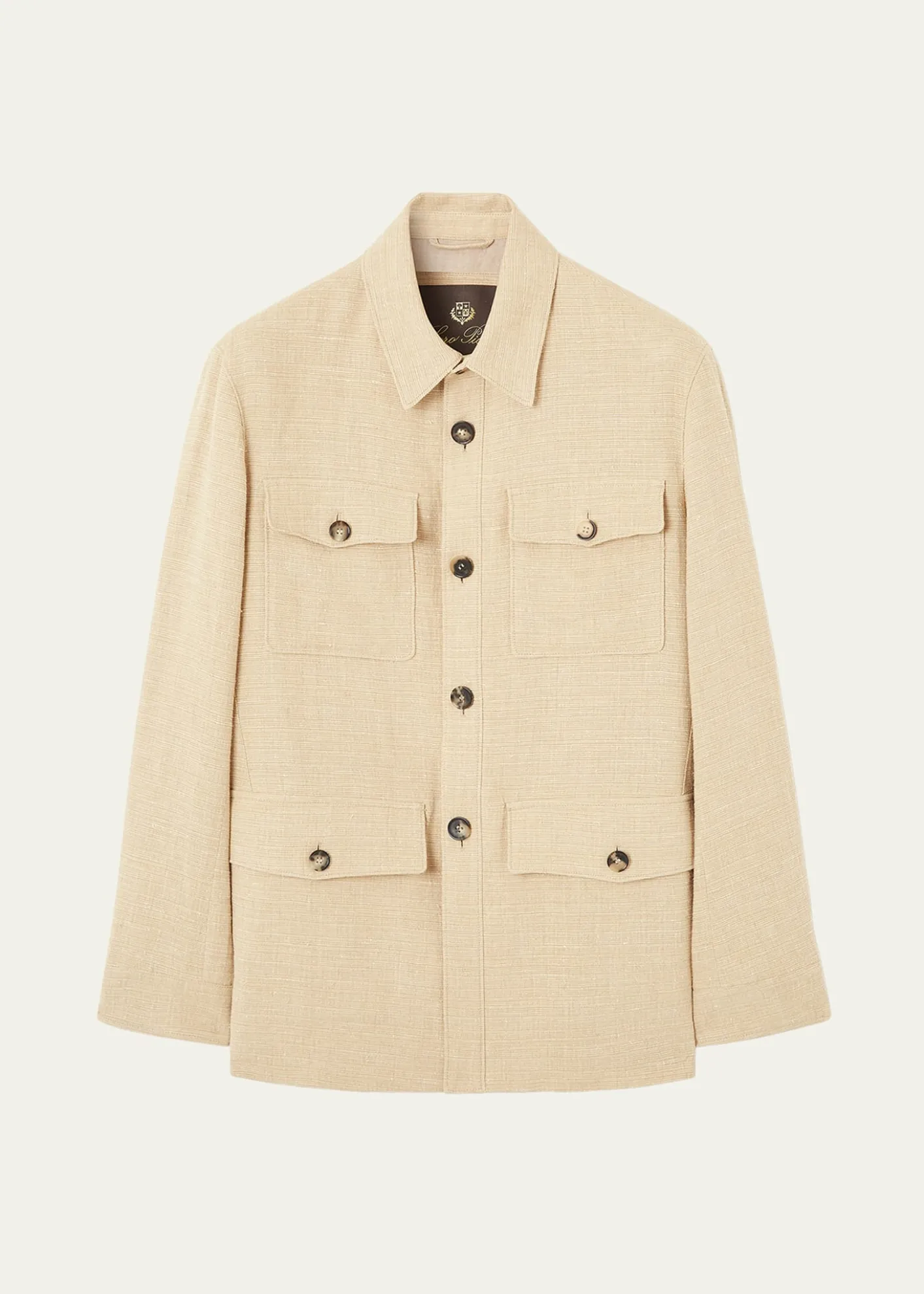 Loro PianaMen's Clem Summer Linen and Silk Shirt Jacket