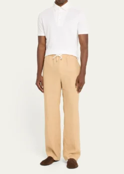 Loro PianaMen's Cotton Pique Polo Shirt