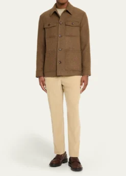Loro PianaMen's Devis Caban Wish® Wool and Cashmere Jacket