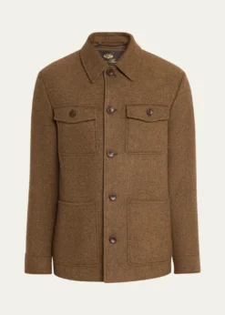 Loro PianaMen's Devis Caban Wish® Wool and Cashmere Jacket