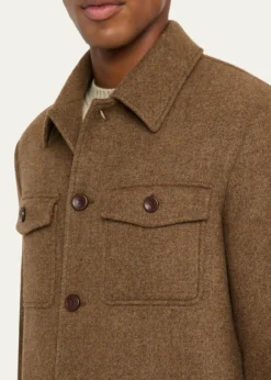 Loro PianaMen's Devis Caban Wish® Wool and Cashmere Jacket