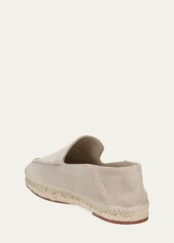 Loro PianaMen's Foldover Suede Espadrille