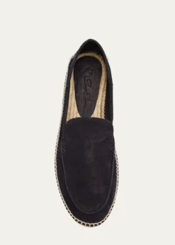 Loro PianaMen's Foldover Suede Espadrille
