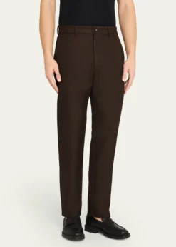 Loro PianaMen's Harper Flat-Front Trousers