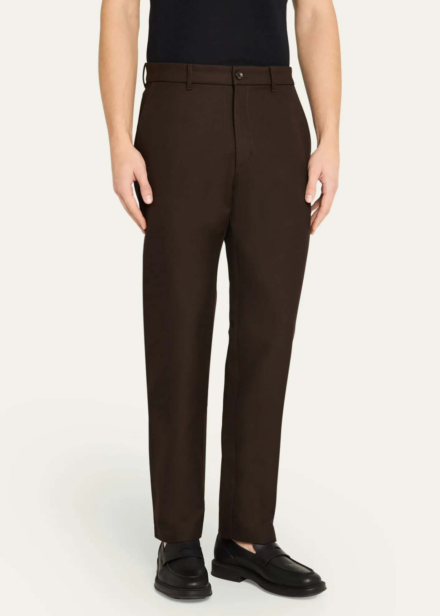 Loro PianaMen's Harper Flat-Front Trousers