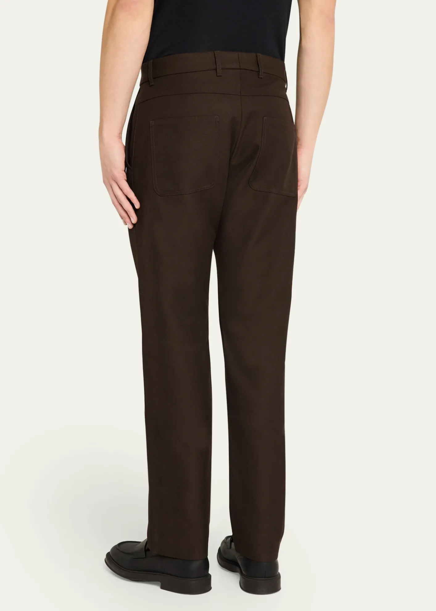 Loro PianaMen's Harper Flat-Front Trousers