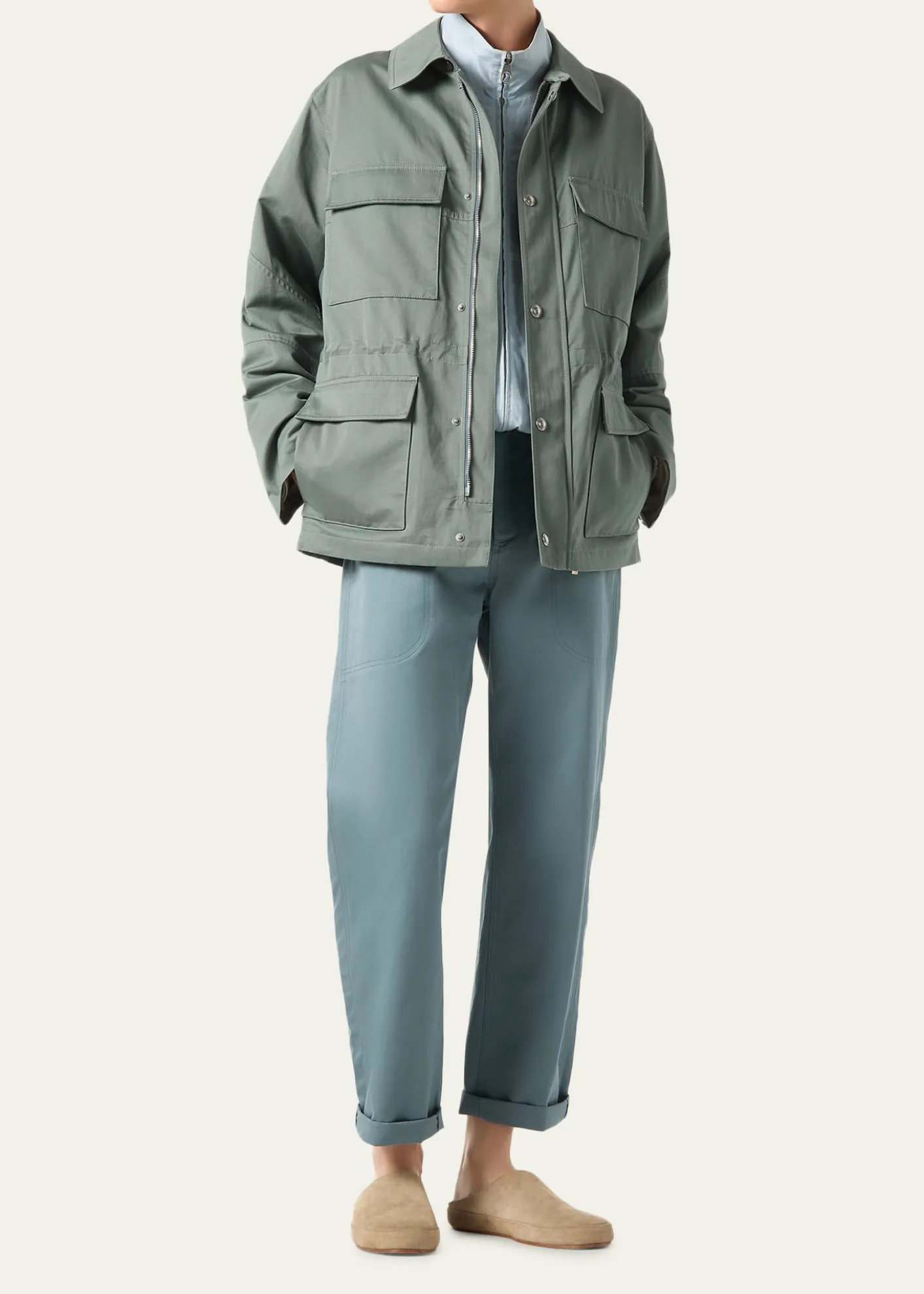 Loro PianaMen's Harstad Flap-Pocket Field Jacket
