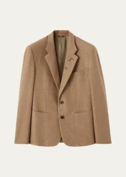 Loro PianaMen's Hedland Silk Notch-Lapel Single-Breasted Blazer