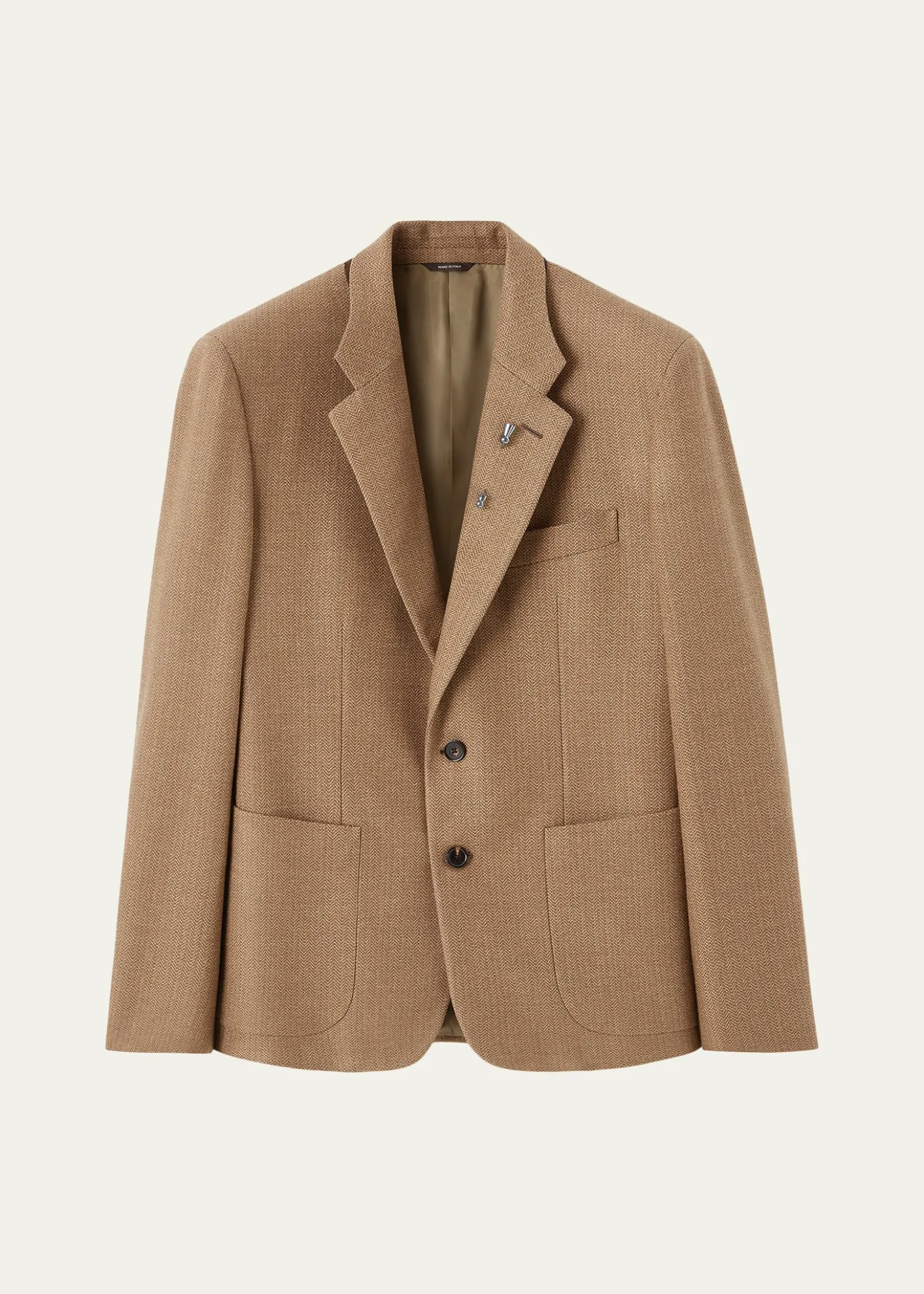Loro PianaMen's Hedland Silk Notch-Lapel Single-Breasted Blazer