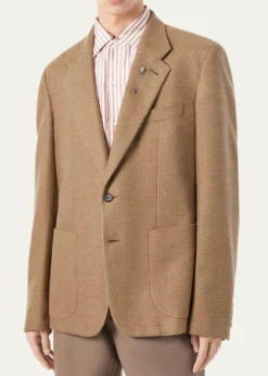 Loro PianaMen's Hedland Silk Notch-Lapel Single-Breasted Blazer