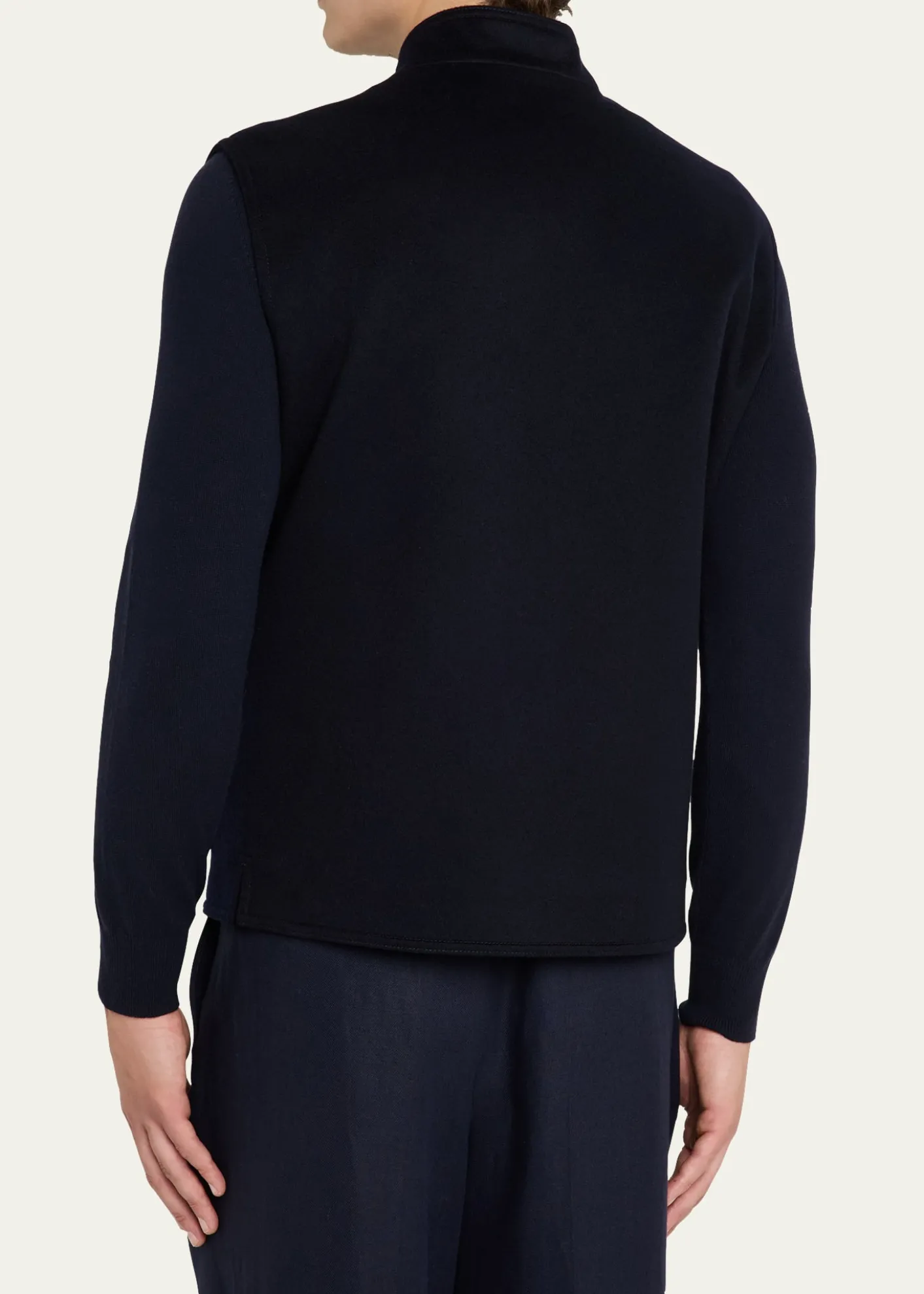 Loro PianaMen's Henley Cashmere Water-Repellent Vest