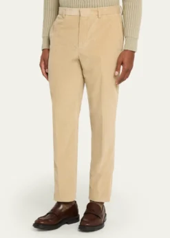 Loro PianaMen's Jarno Cotton Corduroy Pleated Pants