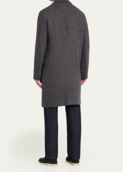 Loro PianaMen's John Cashmere and Linen Single-Breasted Overcoat