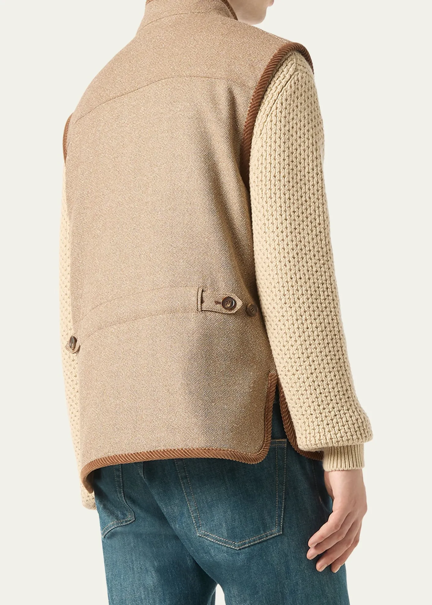 Loro PianaMen's Kelvin Cashmere, Virgin Wool and Silk Vest