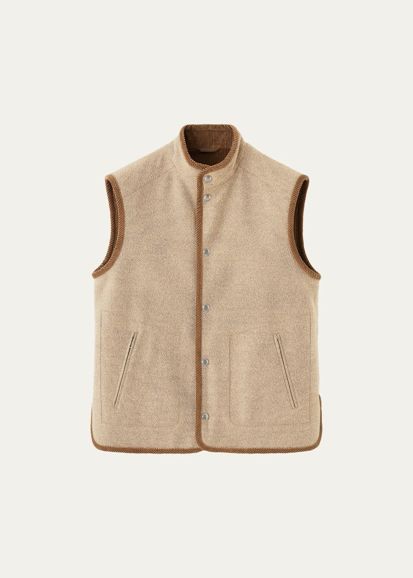Loro PianaMen's Kelvin Cashmere, Virgin Wool and Silk Vest